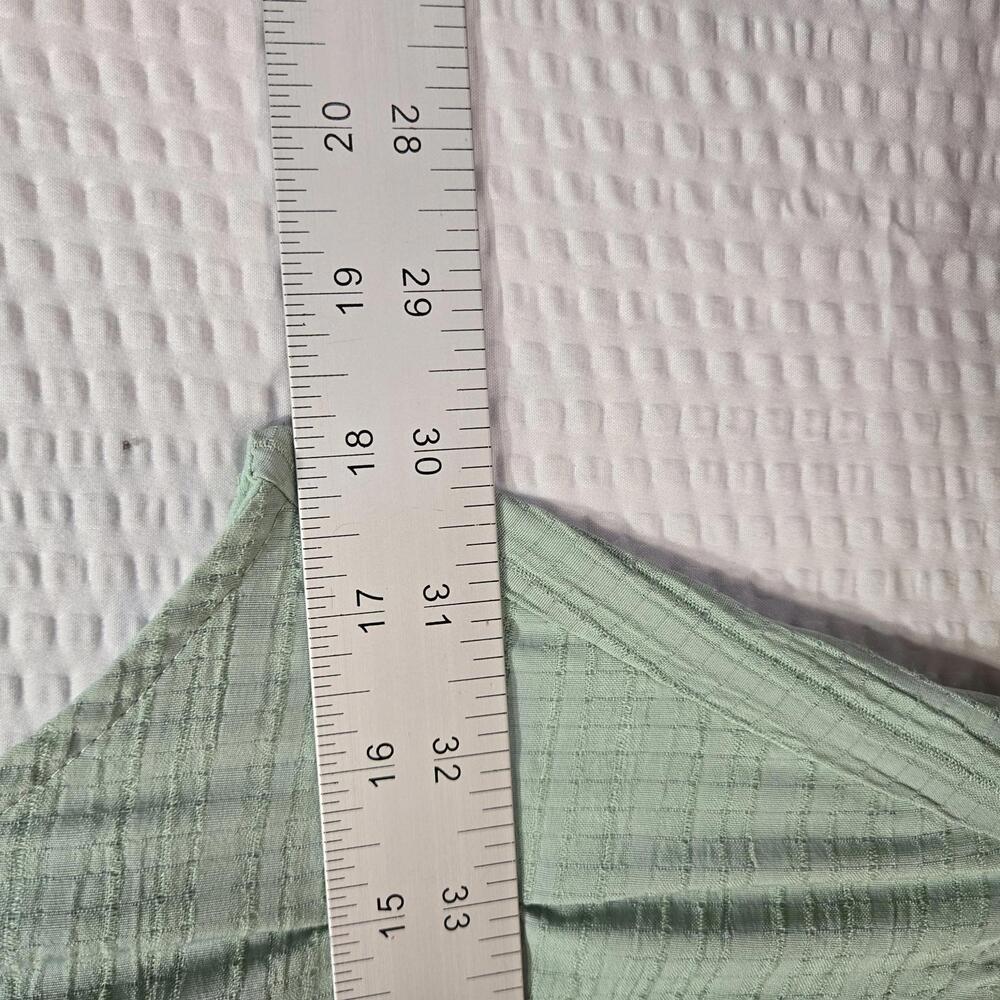 Altar'd State Maxi Dress Women's Size L Sleeveless Open Back Blue/green Tiered - Picture 6 of 8